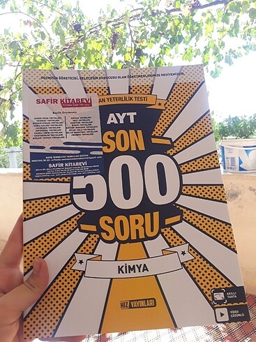 Hız yayınları ayt kimya son 500 soru 