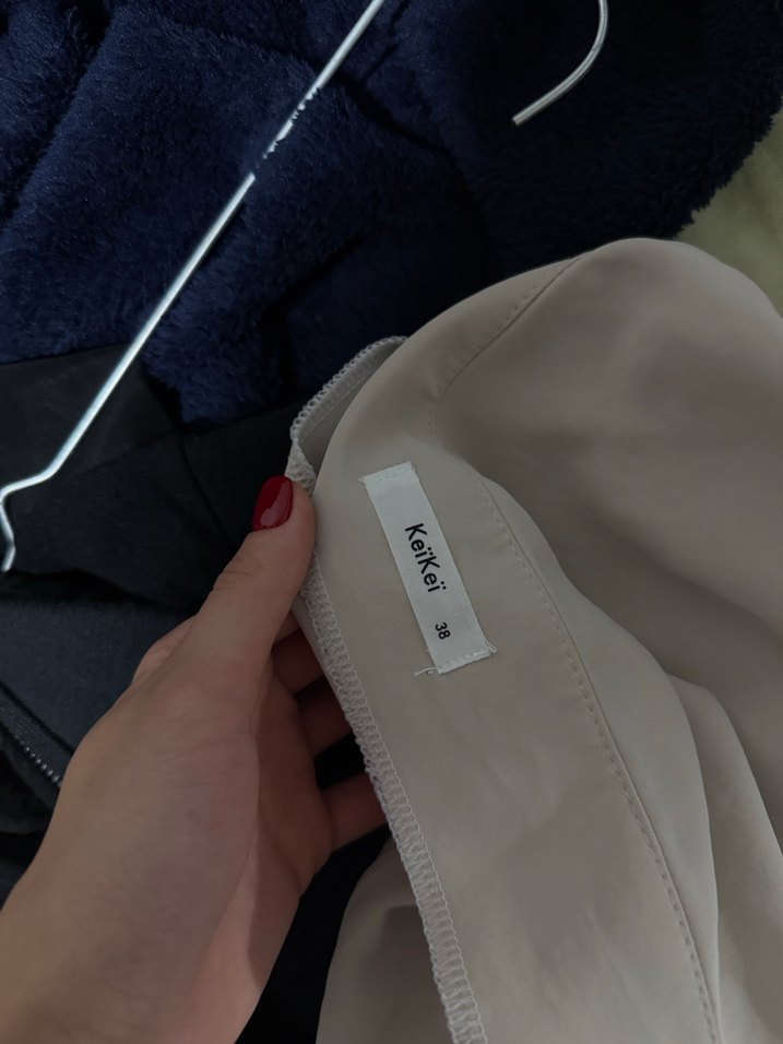 Bej Drape Detaylı Maxi Etek - Görsel 4