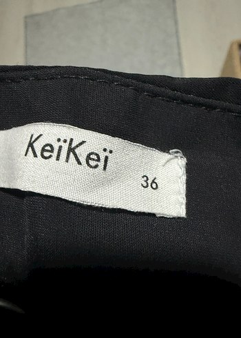 Drapeli Siyah Maxi Keikei Etek - Görsel 3