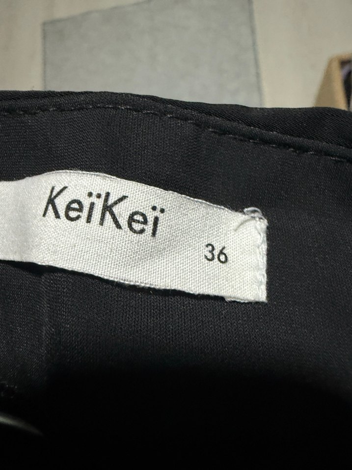 Drapeli Siyah Maxi Keikei Etek - Görsel 3