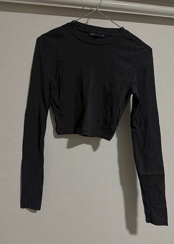 Zara Anstrasit Crop Bluz Pamuklu - Görsel 2
