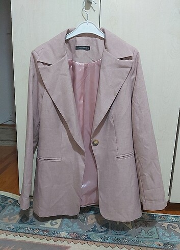 Pembe gül kurusu blazer ceket 