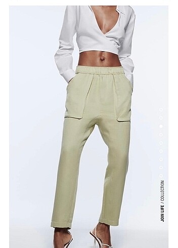 Zara Zara Cepli Pantolon
