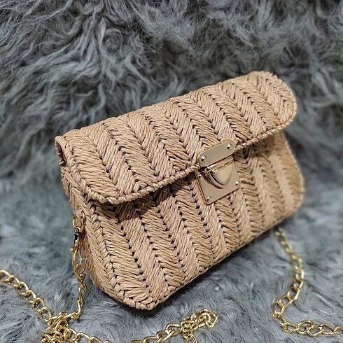 el yapımı hasır çanta mini bag