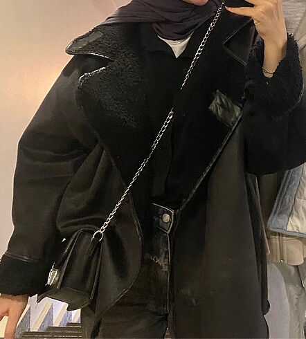 Zara Zara Biker Deri Ceket Mont