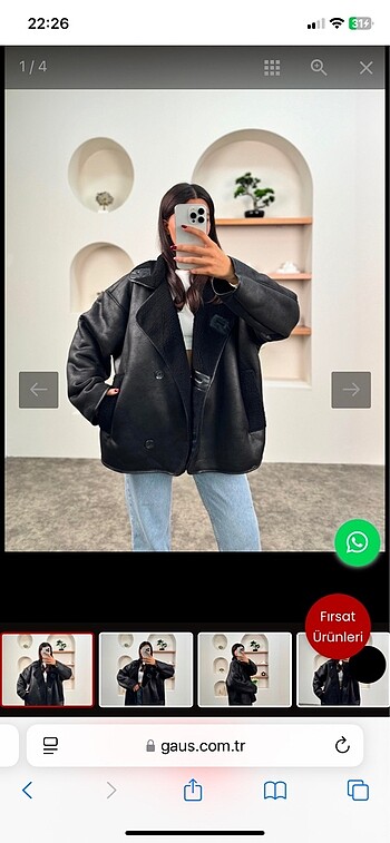 m Beden Zara Biker Deri Ceket Mont