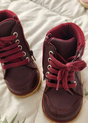 Gri Erkek Bebek İlk Adım Ayakkabısı Velcro - Görsel 6