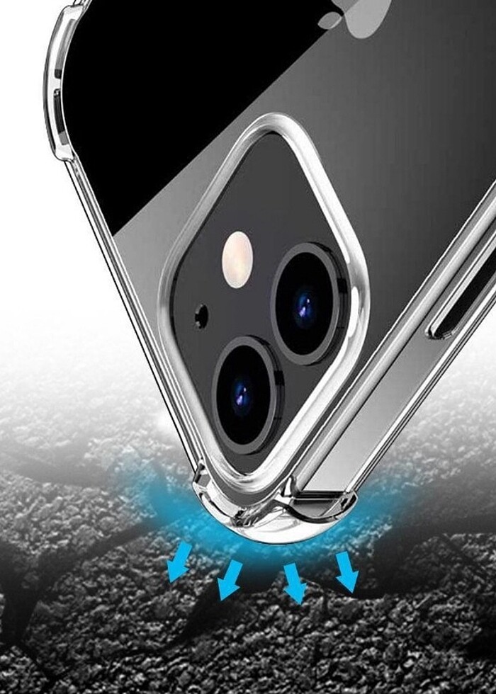 iphone 13 pro darbe emici şeffaf kılıf - Görsel 2