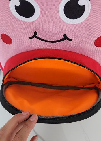 Pembe Uğur Böceği Desenli Çocuk Okul Çantası - Görsel 2