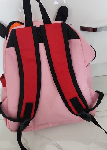 Pembe Uğur Böceği Desenli Çocuk Okul Çantası - Görsel 5