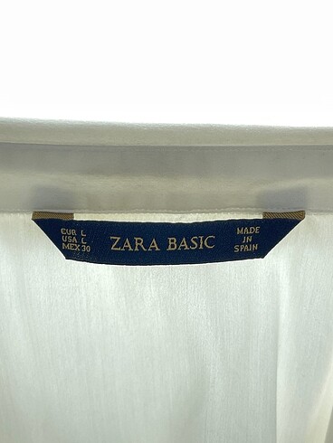l Beden beyaz Renk Zara Gömlek %70 İndirimli.