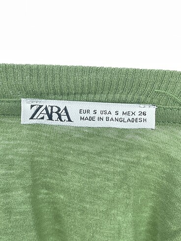 s Beden yeşil Renk Zara T-shirt %70 İndirimli.