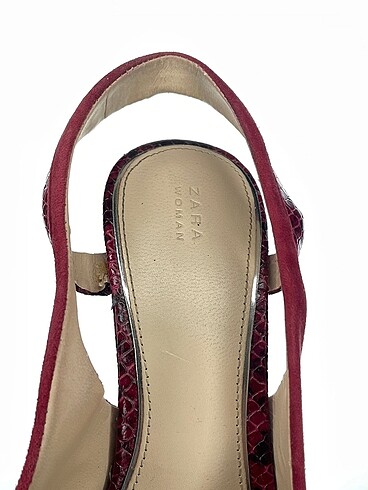38 Beden bordo Renk Zara Stiletto p İndirimli.