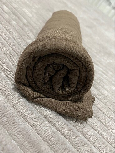 Freshscarf penye şal tozlu kahve