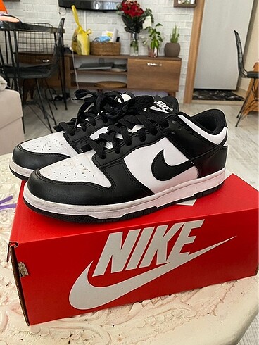 39 Beden siyah Renk Nike dunk low spor ayakkabı
