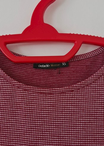 Bordo Uzun Kollu Midi Triko Elbise - Görsel 3