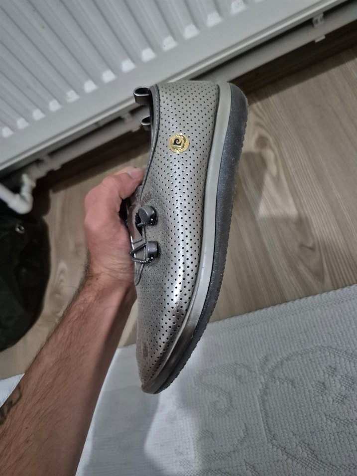 Pierre Cardin Gri Metalik Kadın Ayakkabı - Görsel 3