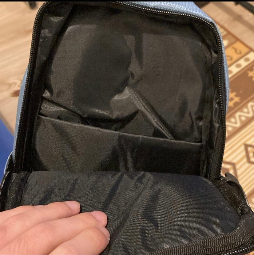 Fossil Mavi Fermuarlı Erkek Omuz Çantası - Görsel 5