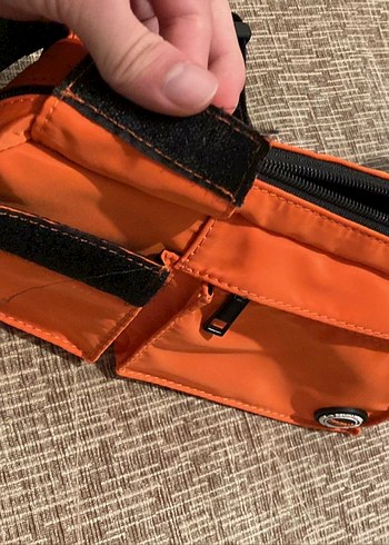 Turuncu Kemerli Unisex Çapraz Çanta - Görsel 6