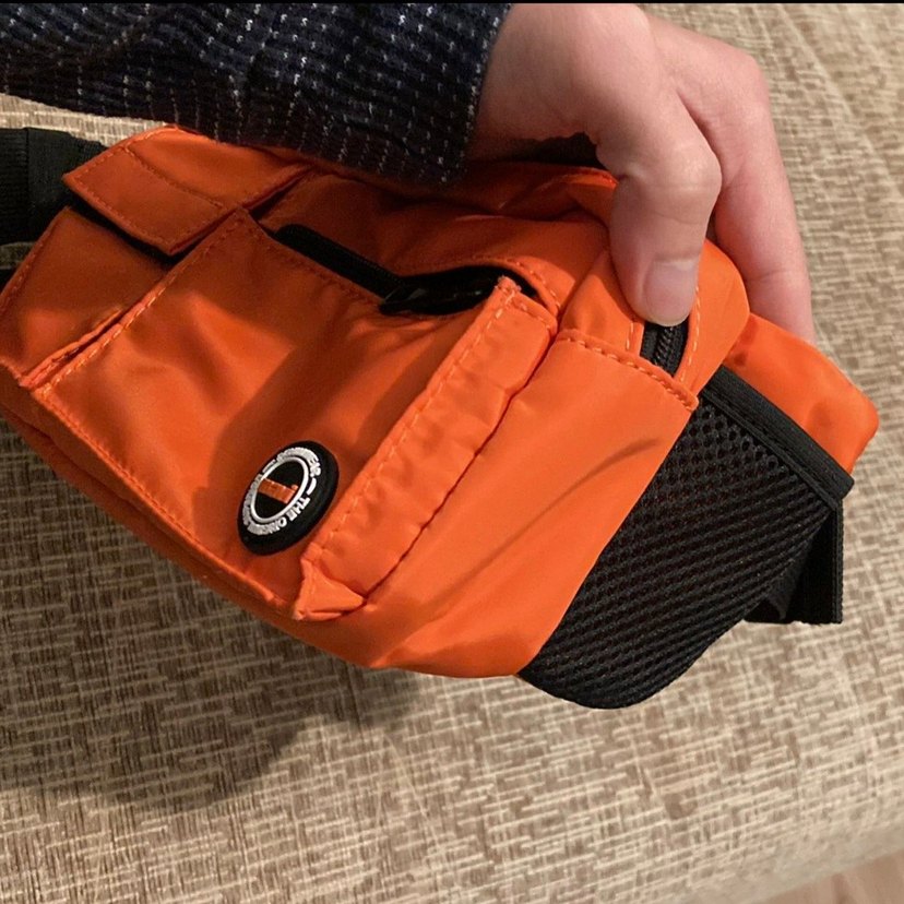 Turuncu Kemerli Unisex Çapraz Çanta - Görsel 4