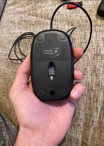 Logitech Kablolu Siyah Bilgisayar Mouse - Görsel 3