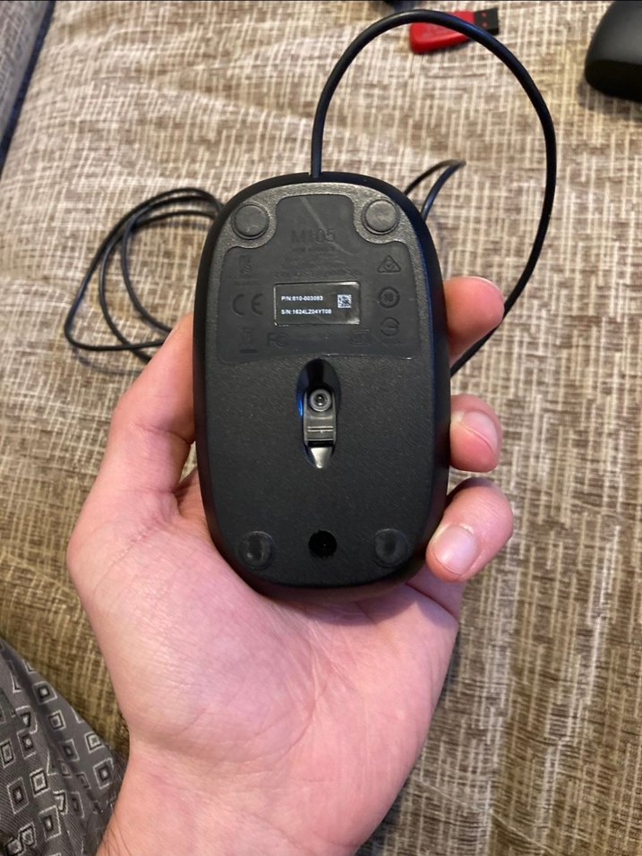 Logitech Kablolu Siyah Bilgisayar Mouse - Görsel 3