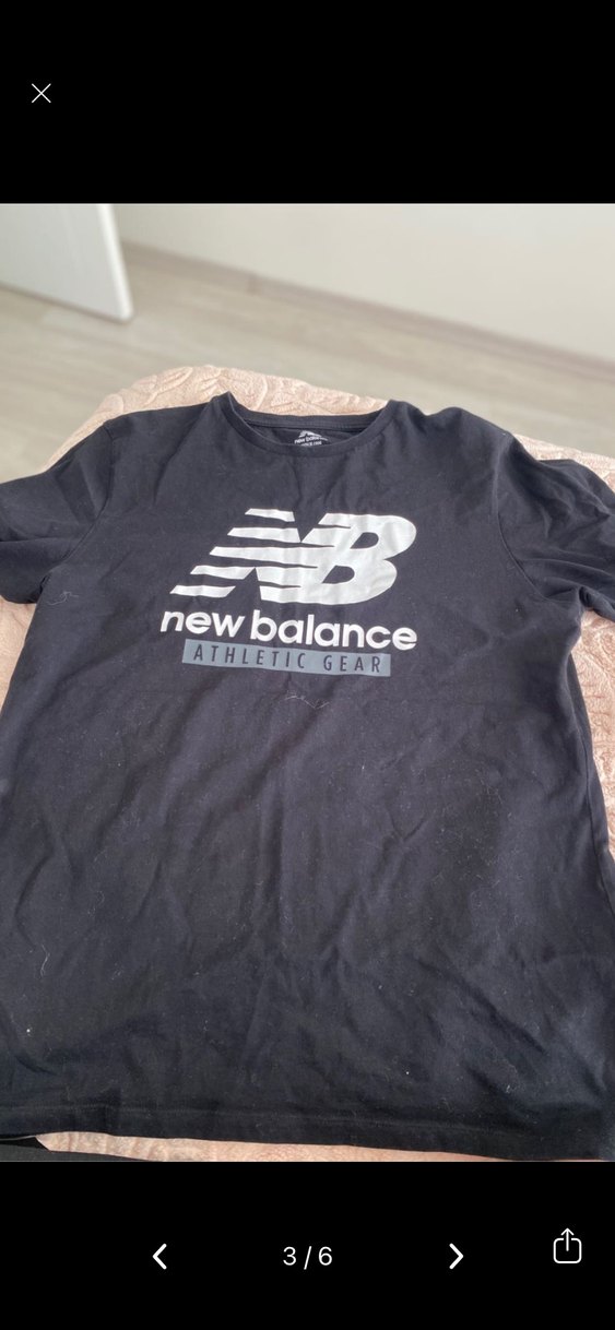 New Balance Siyah Erkek Kısa Kollu Tişört - Görsel 4