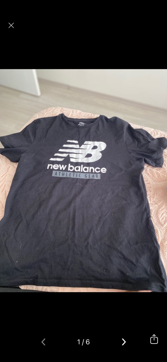 New Balance Siyah Erkek Kısa Kollu Tişört - Görsel 2