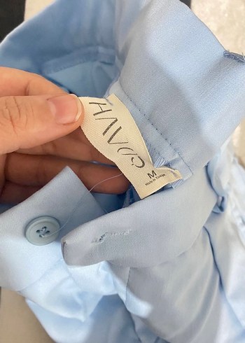 Mavi Midi Kadın Kumaş Pantolon - Görsel 3