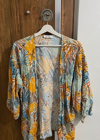 Çiçek Desenli Bohem Kadın Kimono - Görsel 2