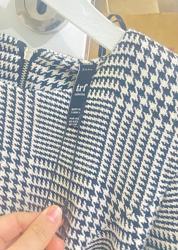 Gri Ekose Desenli Midi Kadın Elbise - Görsel 2