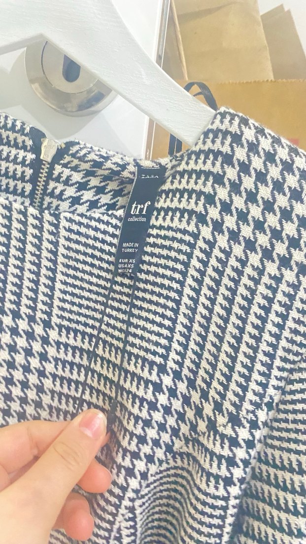 Gri Ekose Desenli Midi Kadın Elbise - Görsel 2