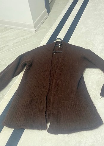 Kahverengi Triko Kadın Hırka - Görsel 4