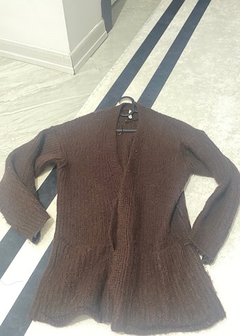 Kahverengi Triko Kadın Hırka - Görsel 5