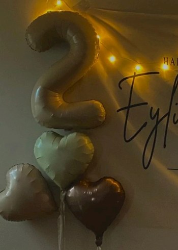 Doğum Günü Parti Süsleri - Kahverengi - Görsel 4