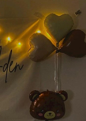 Doğum Günü Parti Süsleri - Kahverengi - Görsel 5