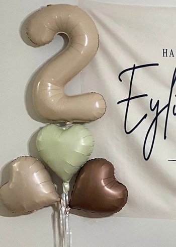 Doğum Günü Parti Süsleri - Kahverengi - Görsel 2