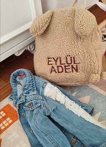 Kız çocuk kot ceket