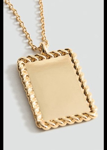 Altın Renk Minimalist Midi Kolye - Görsel 3