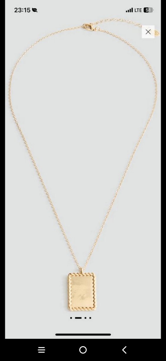 Altın Renk Minimalist Midi Kolye - Görsel 2