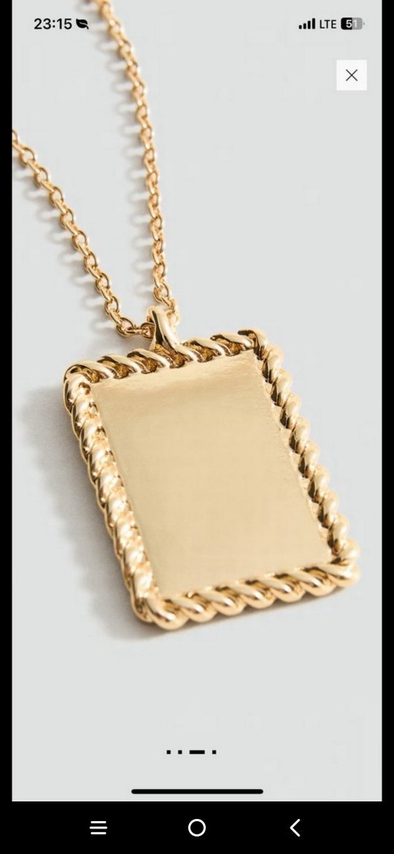 Altın Renk Minimalist Midi Kolye - Görsel 3