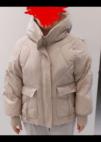 owersize kadın şişme mont - Görsel 2