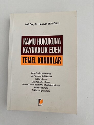 Kamu hukukuna kaynaklık eden temel kanunlar