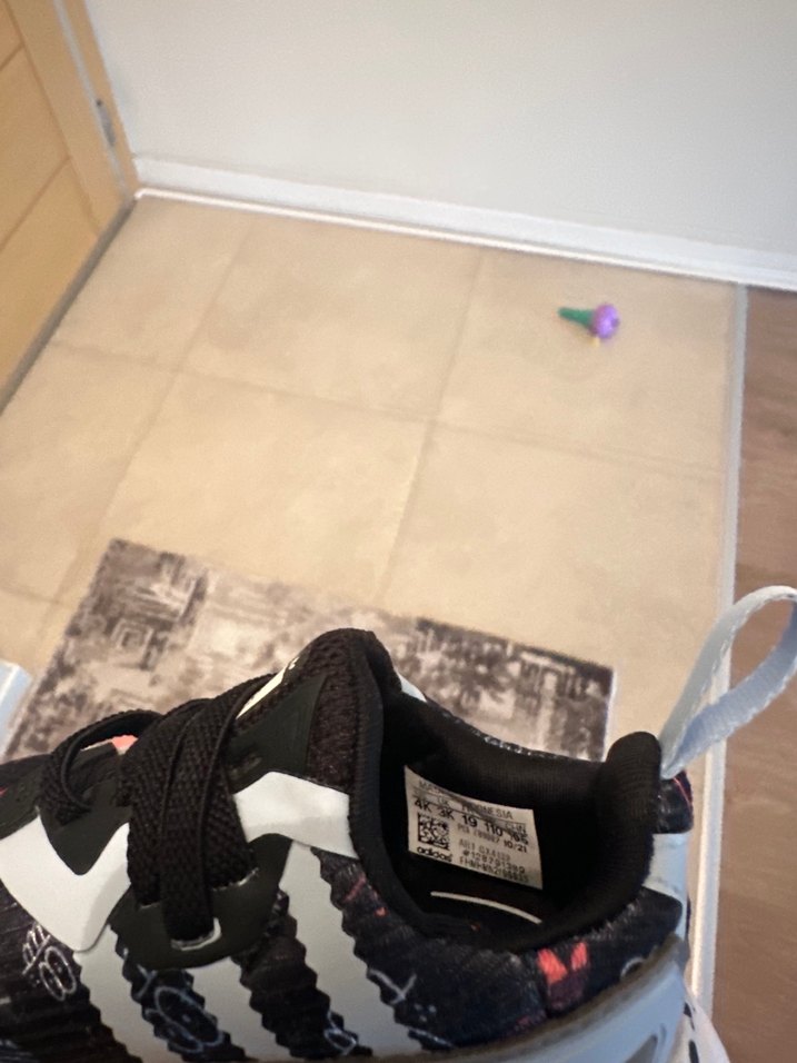 Erkek Çocuk Siyah Baskılı Cırt Cırtlı Spor Ayakkabı - Görsel 3