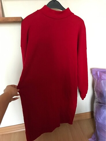 Kırmızı Tunik Elbise