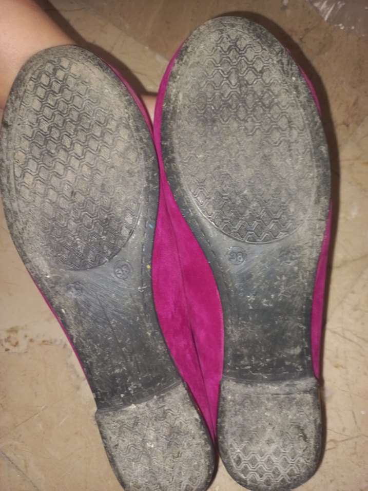 pembe Süet Kadın Fiyonklu Topuklu Babet - Görsel 3