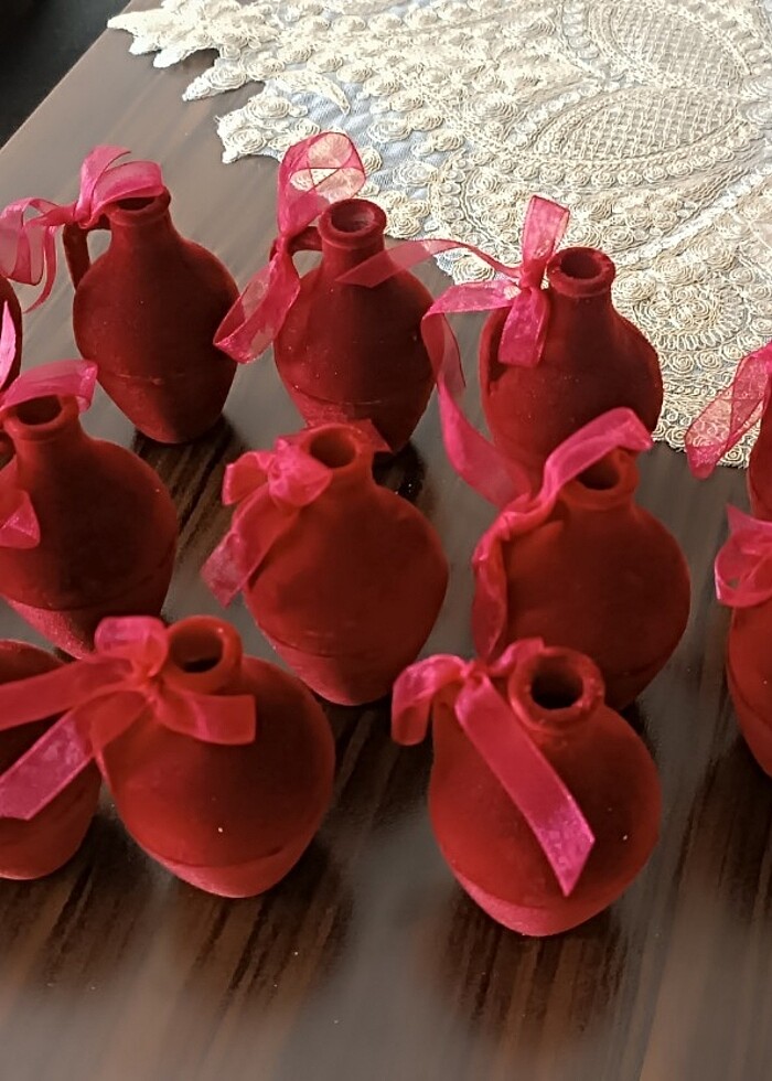 Hediyelik kadife küp - Görsel 3