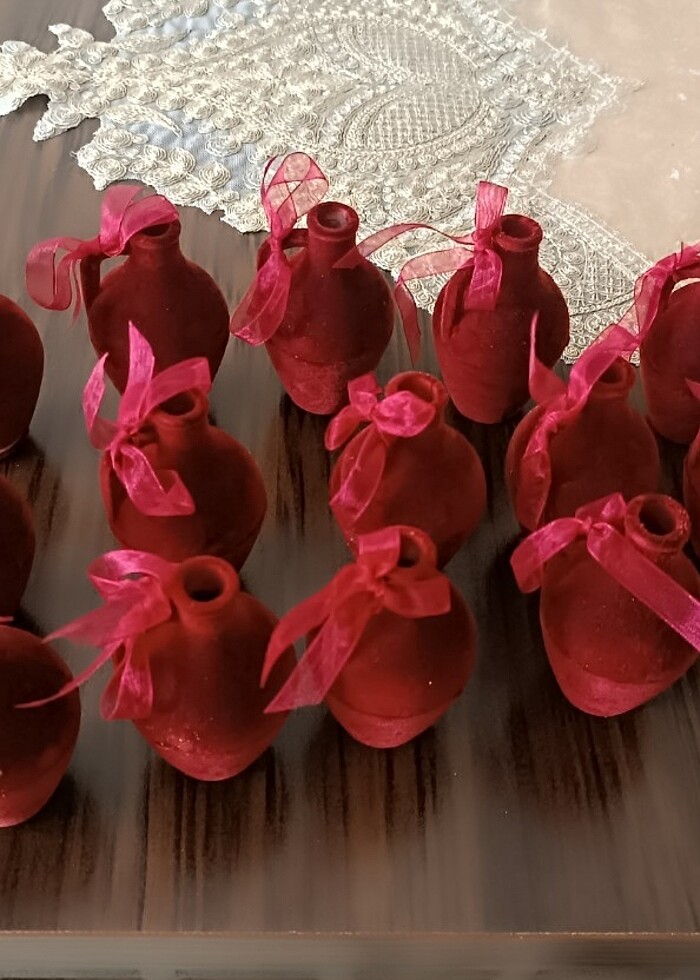 Hediyelik kadife küp - Görsel 4