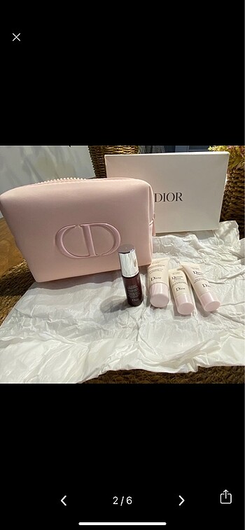 Dior çanta ve krem seti