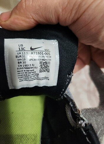 30 Beden Nike spor ayakkabi